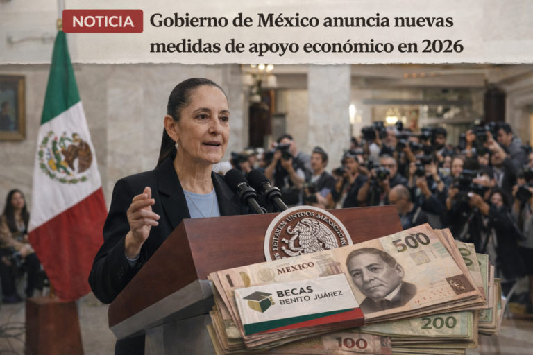 Lee más sobre el artículo Gobierno de México anuncia nuevas medidas de apoyo económico en 2026