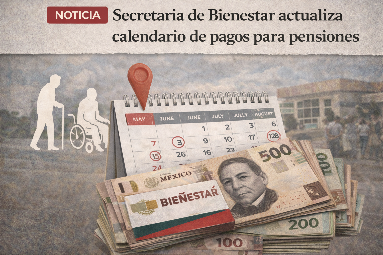 Lee más sobre el artículo Secretaría de Bienestar actualiza calendario de pagos para pensiones